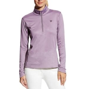 Ariat Purple Quarter-Zip Sweatshirt